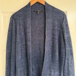 White House | Black Market  WHBM Cozy Sweater Blue Cardigan Large Photo 3