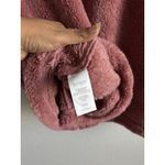 CAbi  Women’s Small Jacket Embrace Topper Dusty Pink Rose Fleece Hooded‎ Zip Photo 8