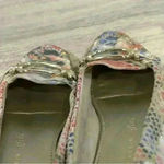 Anne Klein  Colorful Floral Faux Snake Leather Driving Flats Slip On Shoes Size 6 Photo 7