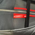 Spanx NWT Black Faux Leather Combo Sleeveless Sheath Dress O39 Photo 5