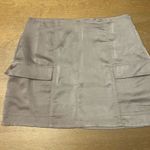 PacSun NWT  Gray Cargo Satin Mini Skirt Photo 0
