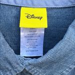 Disney Like New  Mickey Mouse Denim Button Front Tunic Top Generous XS Photo 1