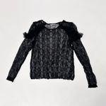 ZARA  Black Lace Long Sleeve Photo 1