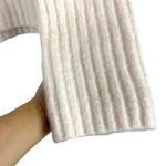 ZARA Cream Light Pink Wool Alpaca Blend Ribbed Knit Turtleneck Sweater Medium Photo 9