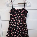 Divided Vintage style black dress with purses all over Photo 3