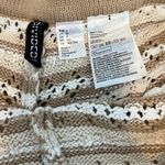 H&M Tan and White Knit Shorts Photo 2