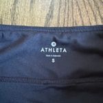 Athleta  Womens Black Floral Camo Patterned Running Shorts Attached Brief Small Photo 5