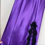 Victoria's Secret Vintage 90s Victoria’s Secret Purple Satin Lace Midi Slip Dress Slit Sz XS Y2K Photo 9