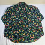 Old Navy Banana Jungle Print Button Down Shirt Long Sleeve Womens Large Cotton Photo 1