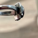 Vintage Sterling Silver Mother of Pearl Moonstone Statement Ring sterling silver Photo 6