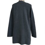 Catherine Malandrino  Woolen blend button-down long knit cardigan 2 front pockets Photo 3