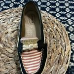 Sperry Top-Sider Red White Blue Canvas Slip On Loafers Boat Shoes Size 7.5 Photo 2