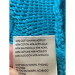 Free People  Blue Cable Knit Cropped Sweater Size S Photo 6