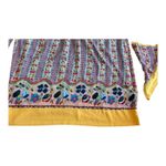 Umgee Floral Print Peasant Dress Boho Handkerchief Sleeve Mini Women's 2XL Photo 4