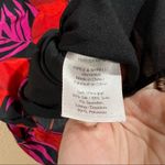 Veronica Beard  Alvaro red black silk floral long sleeve asymmetric midi dress 14 Photo 7