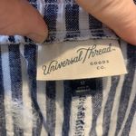 Universal Threads Universal Thread Women's blue stripe Linen Blend Shorts Size M Drawstring NWT Photo 2
