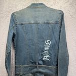 Akademiks AKDMKS Y2K Denim Patchwork Graffiti Coveralls Jumpsuit Flightsuit HipHop Belted Photo 8