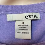 Evie Sweater Women’s Medium Sleeveless Purple Silk Blend Knit Photo 1