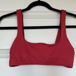 Aerie Red Scoop Neck Swim Top Photo 2