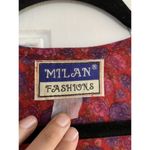 Milan Fashions India Urban Casual Medoum Maxi Long Dress Half Sleeve Leaves Boho Red Size M Photo 5