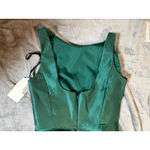 Alfred Sung NWT  Size 4R HUNTER GREEN HIGH LOW BRIDESMAID DRESS‎ Formal Photo 9