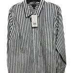 The Limited  Blue White Coastal Button Down Cotton Shirt Size 2X NWT Casual Photo 0