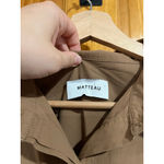 Women’s MATTEAU Organic Cotton Lagenlook Channel Shirtdress In Cinnamon Size 10 Brown Photo 4