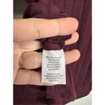 Bobeau  Shirt Womens Crewneck 3/4 Sleeve Burgundy Size Medium NWT Photo 4
