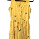 Pepaloves yellow beach theme sleeveless dress Small casual beachy flowy casual Photo 0