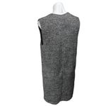 H&M Women's Gray Wool Sleeveless Herringbone Deep V-Neck Mini Vest Tank Dress S Photo 2