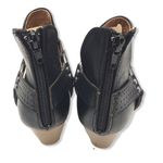 Qupid Black Pointed Toe Cut-out Ankle Booties Photo 2