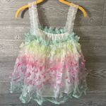 &merci Rainbow butterfly tank top &‎ merci Photo 3