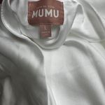 Show Me Your Mumu  Jasmine Halter Maxi Dress Ivory Luxe Satin Photo 5