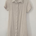 FORE Women's Beige Linen Button Photo 0