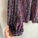 Marie Oliver [] Purple Hendrix Confetti Print Blouse- Size Large Photo 2