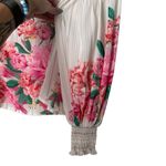 VICI Long Sleeve Sheer Floral Women’s Blouse Pink White Size Small Photo 7