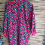 Victoria's Secret  S Red Pink Tulip Satin Robe Photo 2