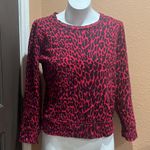 Mother red animal print sweatshirt Size M Photo 2