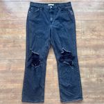 Eunina  Codi 90's Super High Rise Dad Black Distressed Stretch Jeans Sz 15/32 Photo 2