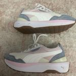 Puma  Women's White and Pink Sneakers Photo 1