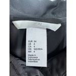 H&M H M Black Long Sleeve Collared Button Up Shirt Women Size 4 Photo 2