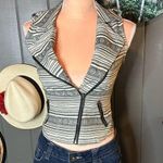 Maurice's Aztec Print Motorcycle Style Vest XS Photo 0