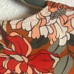 Umgee  Size Small Kimono Open Front Floral Burnt Orange Longlined Tropical Boho Photo 2