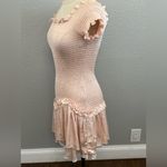 Donna Mizani  Off The Shoulder Lolita Blush Pink Mini‎ Dress Size Small EUC Photo 4