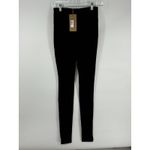 NAOMI X BOSS LEGGINGS IN STRETCH JERSEY WITH ZIP HEMS black size 0 Photo 2