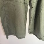 American Eagle Women's Green Cargo Pants 14 Short Baggy Wide Leg Stretch Photo 2