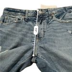 Old Navy  O.G. Straight‎ Leg High Rise Distressed Rolled Hem Cropped Jeans Sz 8 Photo 8
