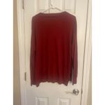 Treasure & Bond VNeck LSleeved Crimson Lightweight Pullover Sweater, A66 Photo 7