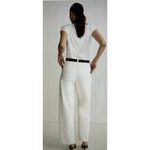 Madewell $148 The Harlow Wide Leg Straight Jeans in Natural Off White Size 33 Photo 3