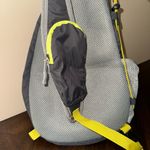 Eddie Bauer Bag Unisex OS Gray Neon‎ Green 100% Nylon Hiking Sling Back Shoulder Photo 3
